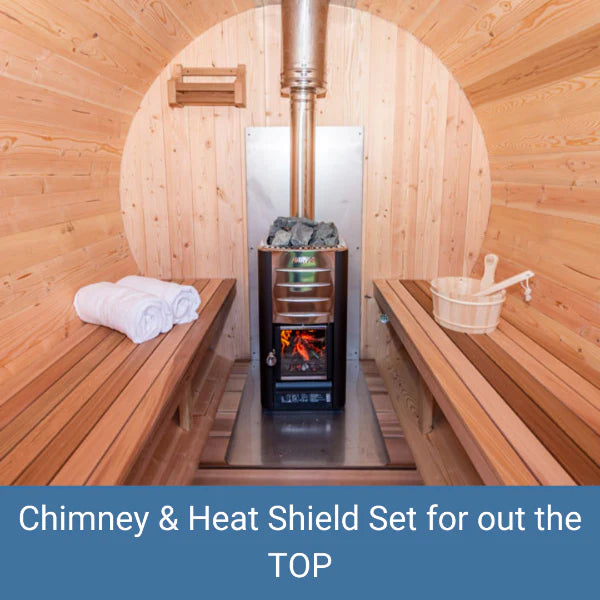 Dundalk LeisureCraft Canadian Timber Tranquility 4-5 Person Barrel Sauna CTC2345