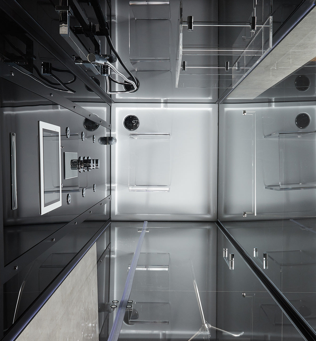 Maya Bath Platinum Anzio Steam Shower with Smart TV & Bluetooth