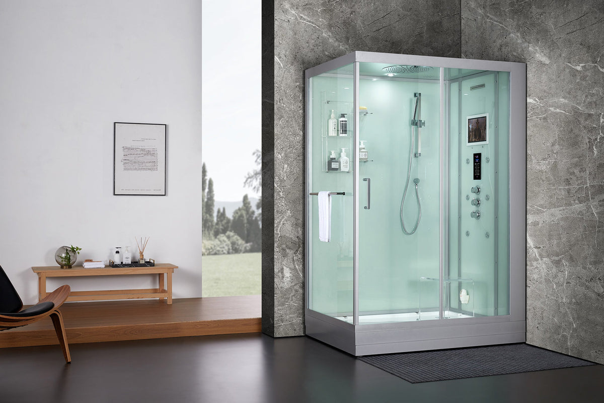 Maya Bath Platinum Anzio Steam Shower with Smart TV & Bluetooth