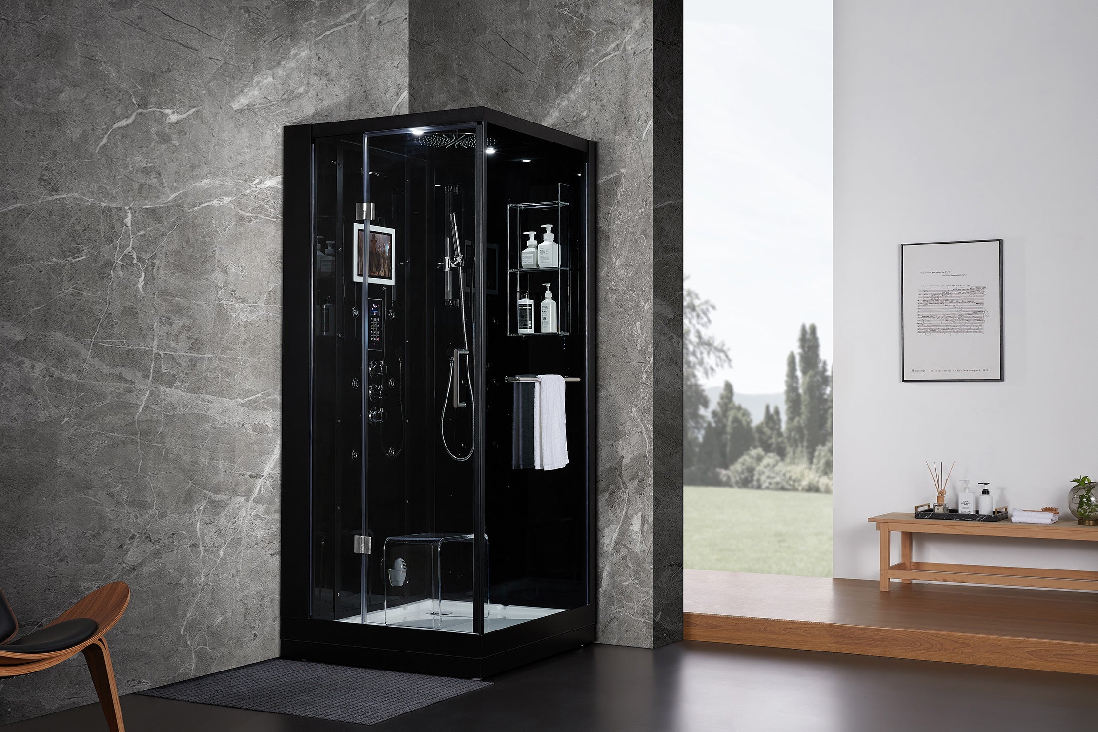 Maya Bath Platinum Arezzo Compact Steam Shower