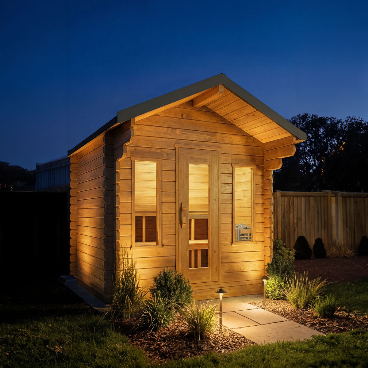 Leisurecraft CT Palmer Outdoor Cabin Sauna – 4 Person