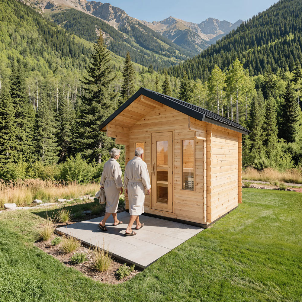 Leisurecraft CT Palmer Outdoor Cabin Sauna – 4 Person