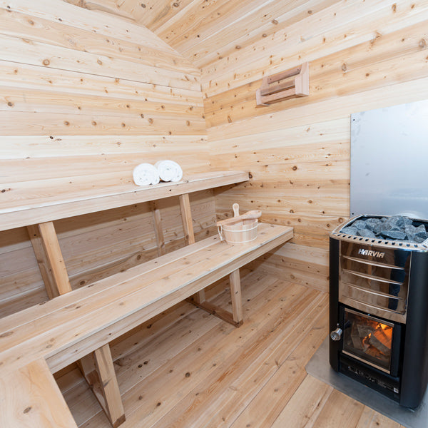 Leisurecraft CT Georgian Outdoor Cabin Sauna – 6 Person – No Changeroom