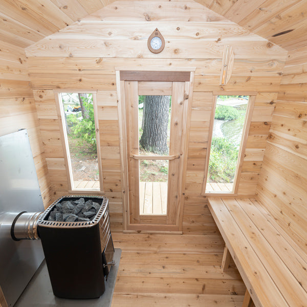Leisurecraft CT Georgian Outdoor Cabin Sauna – 6 Person – No Changeroom