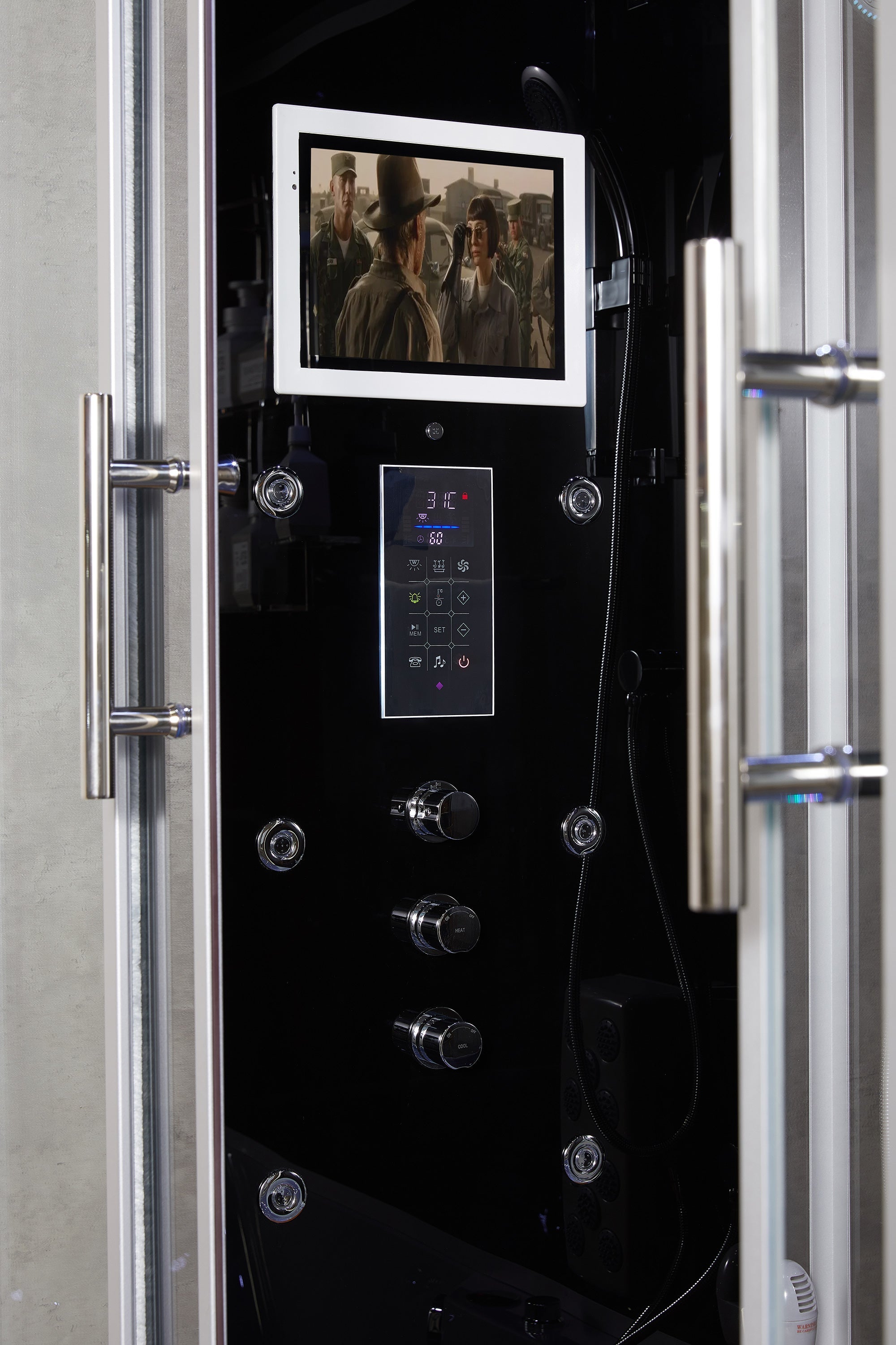 Maya Bath Platinum Catania Steam Shower with Whirlpool Tub & Smart TV