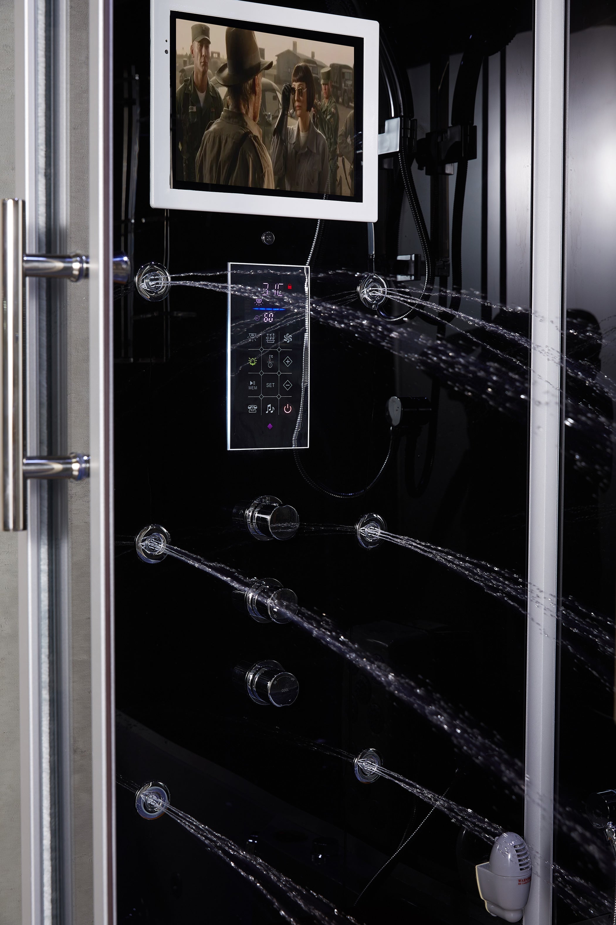 Maya Bath Platinum Catania Steam Shower with Whirlpool Tub & Smart TV