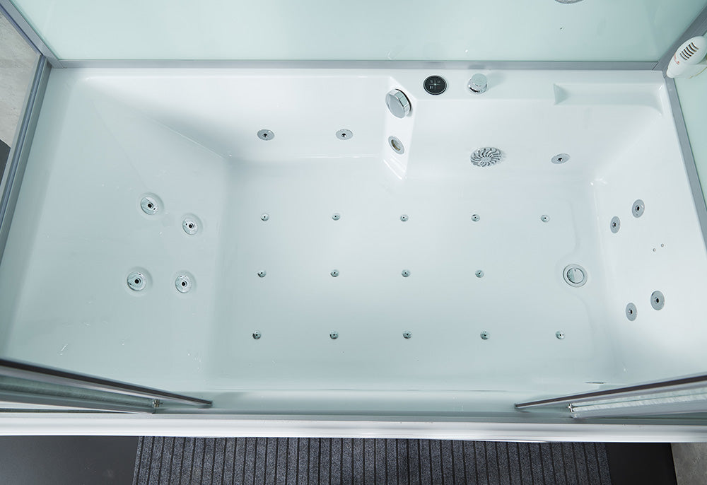 Maya Bath Platinum Catania Steam Shower with Whirlpool Tub & Smart TV