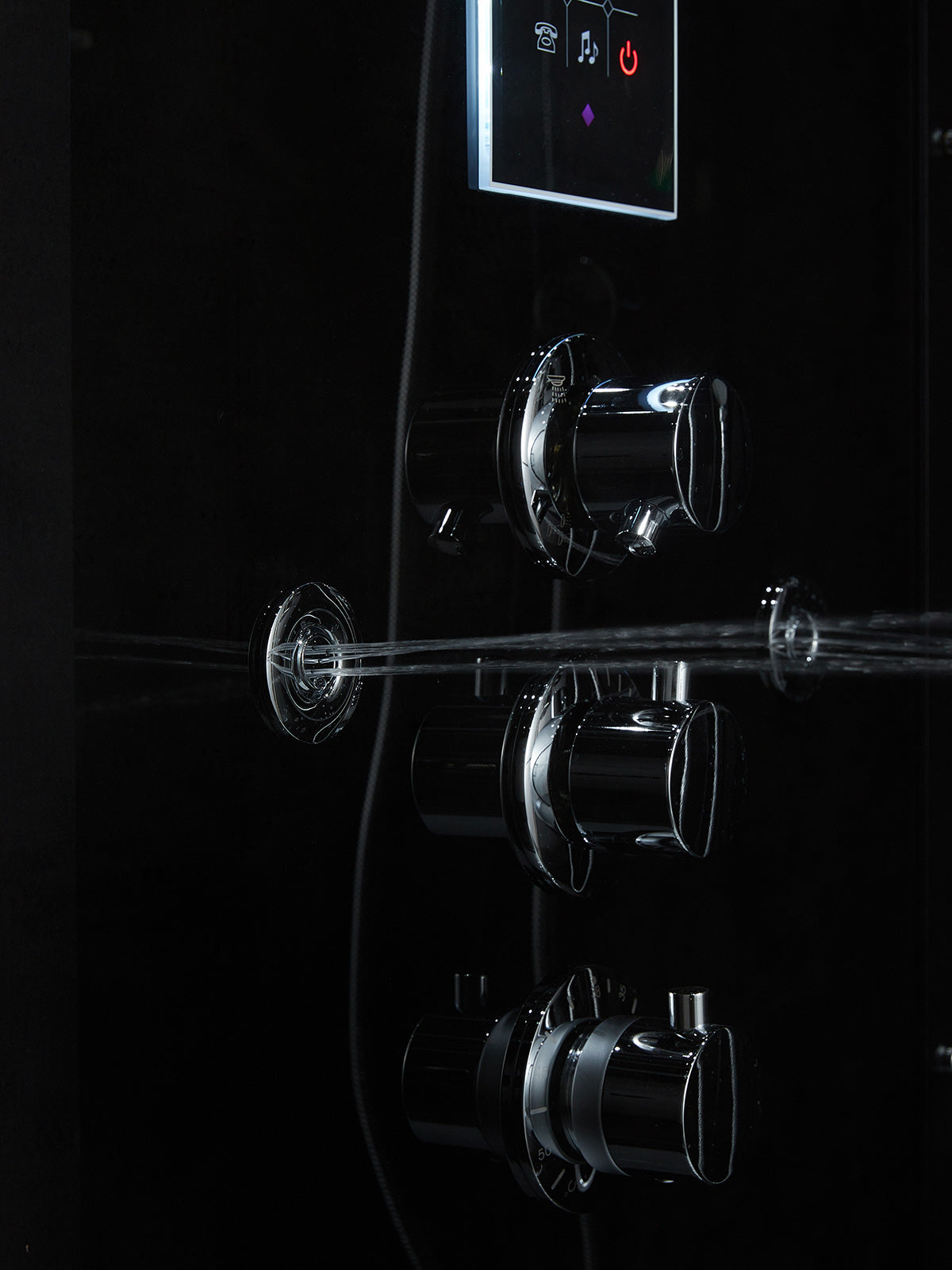 Maya Bath Platinum Lucca Steam Shower with Rainfall Shower & Body Jets