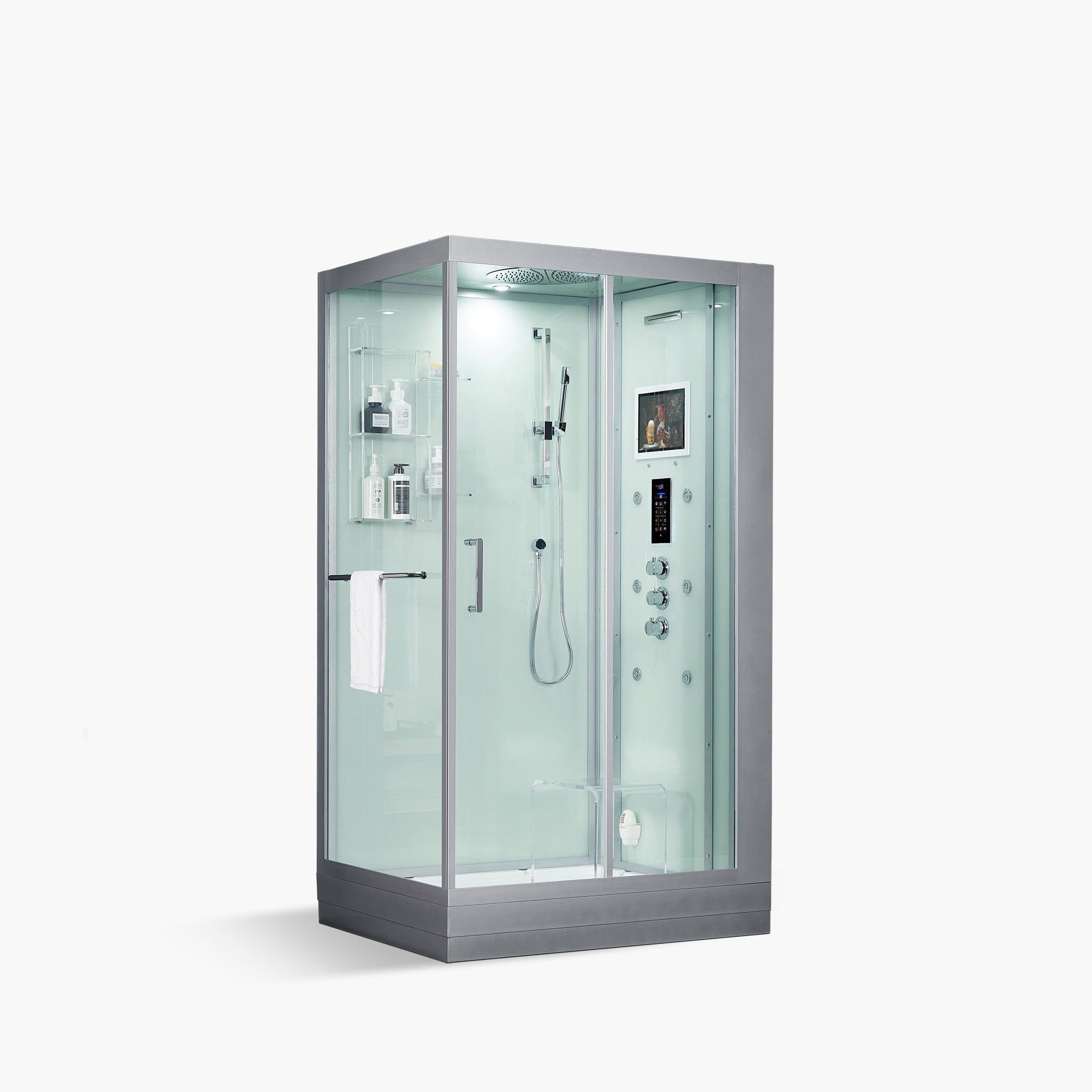Maya Bath Lucca Platinum Freestanding Steam Shower