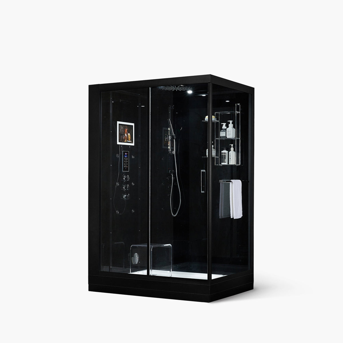Maya Bath Platinum Anzio Steam Shower with Smart TV & Bluetooth