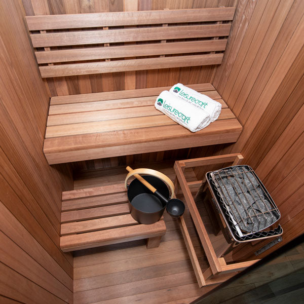 Leisurecraft CT Element Nook Indoor Sauna – 1–2 Person (54x54)