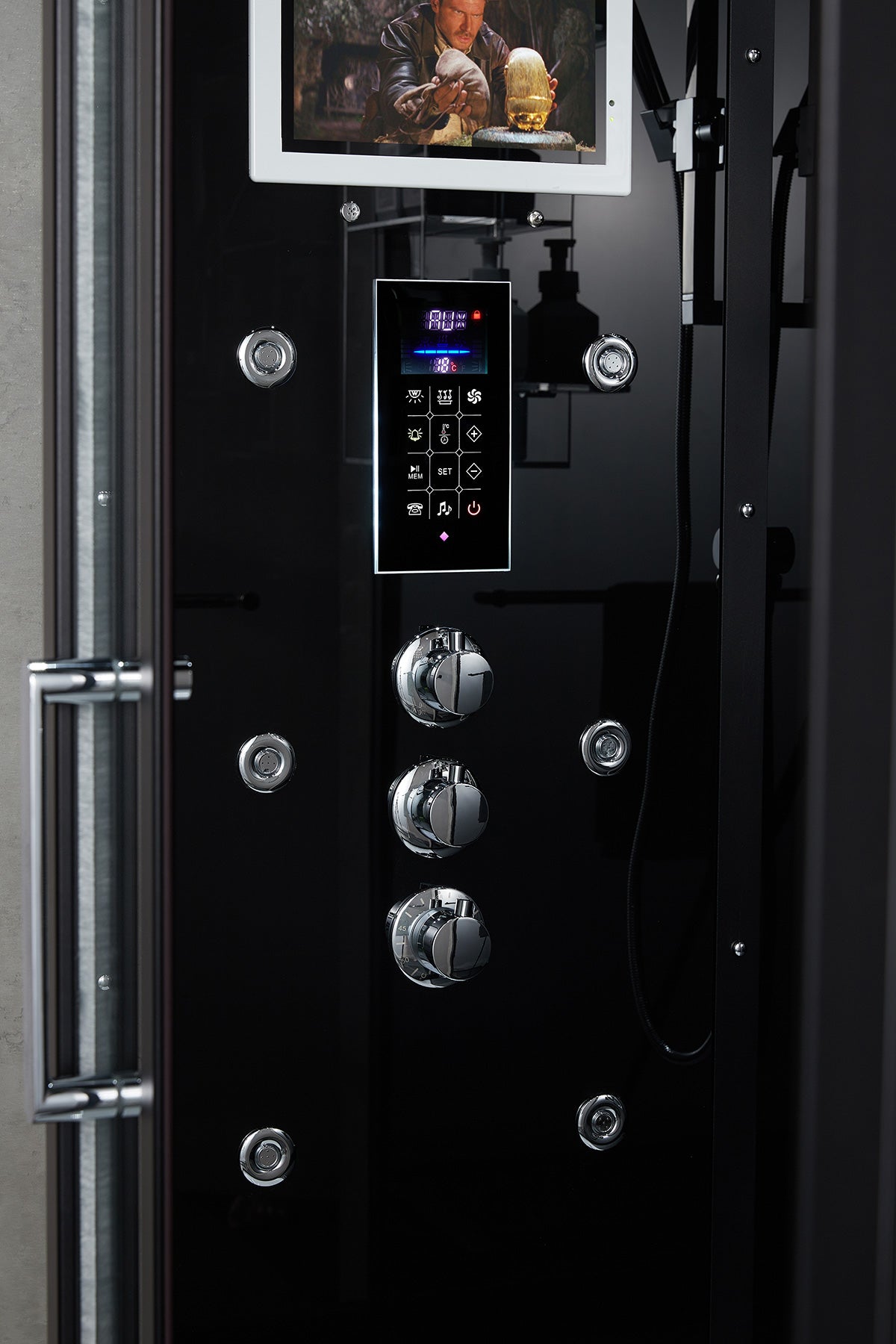 Maya Bath Platinum Anzio Steam Shower with Smart TV & Bluetooth