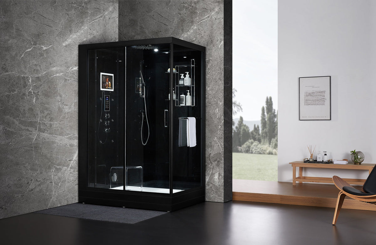 Maya Bath Platinum Anzio Steam Shower with Smart TV & Bluetooth