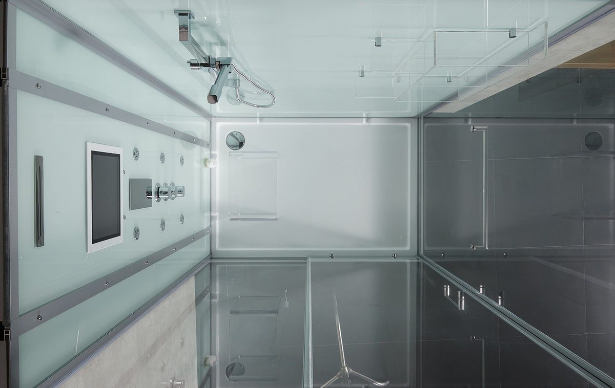 Maya Bath Platinum Anzio Steam Shower with Smart TV & Bluetooth