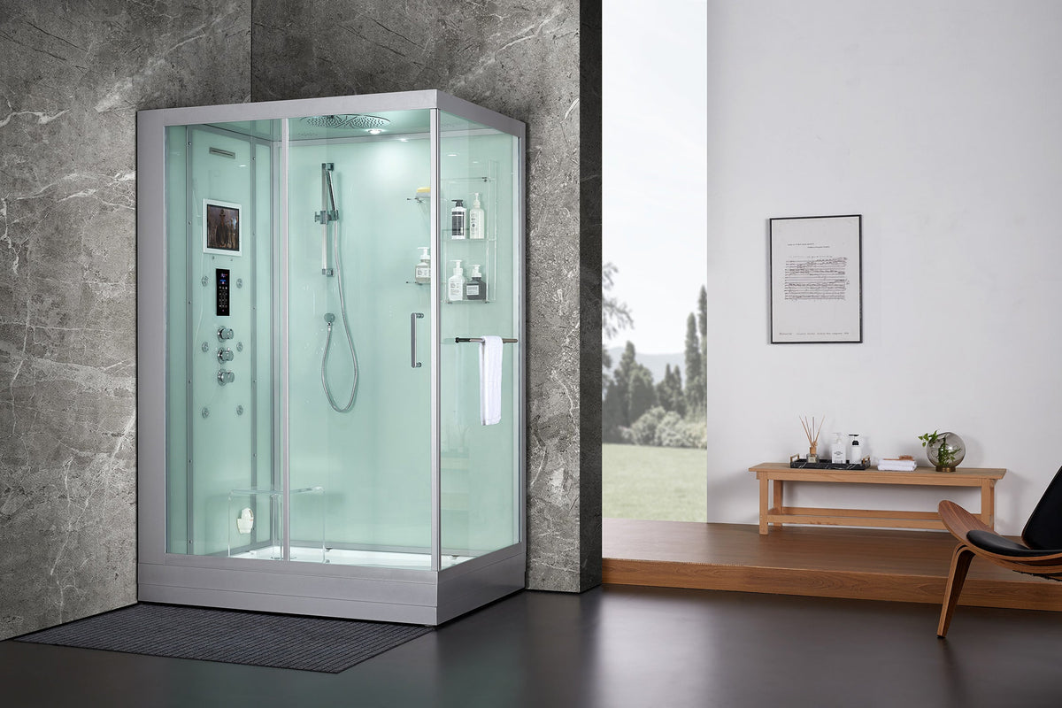 Maya Bath Platinum Anzio Steam Shower with Smart TV & Bluetooth