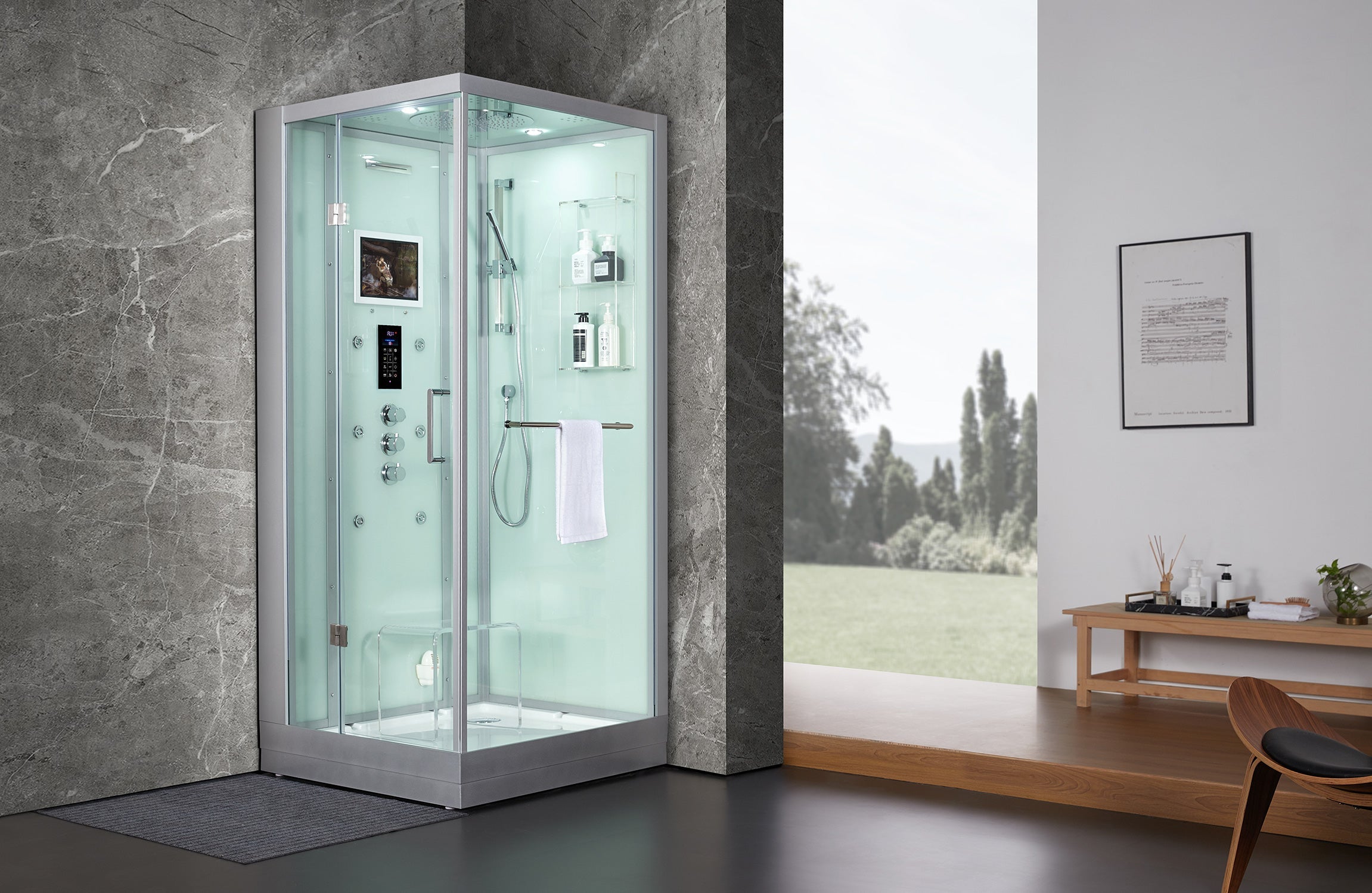 Maya Bath Platinum Arezzo Compact Steam Shower