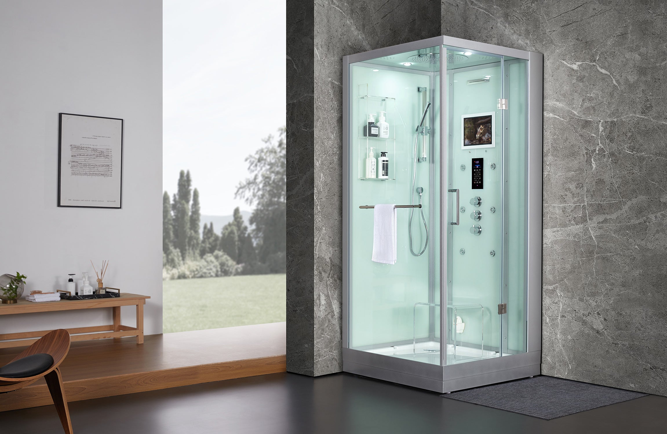 Maya Bath Platinum Arezzo Compact Steam Shower