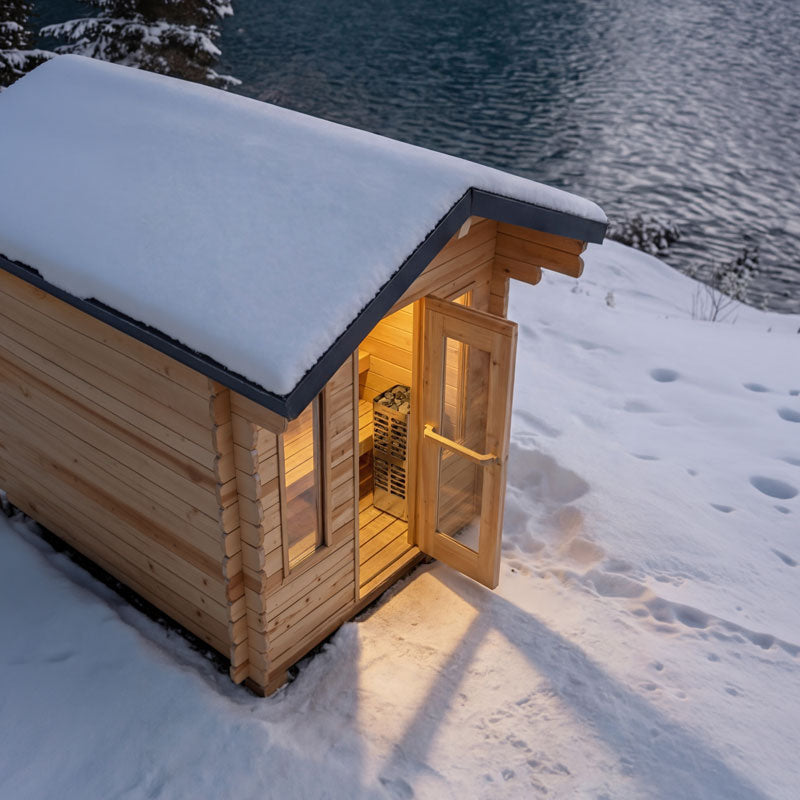 Leisurecraft CT Palmer Outdoor Cabin Sauna – 4 Person