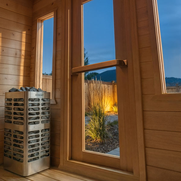 Leisurecraft CT Palmer Outdoor Cabin Sauna – 4 Person