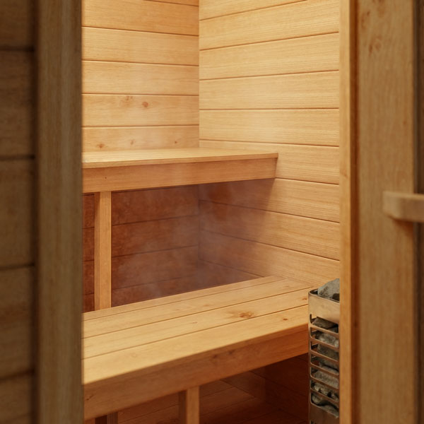 Leisurecraft CT Palmer Outdoor Cabin Sauna – 4 Person