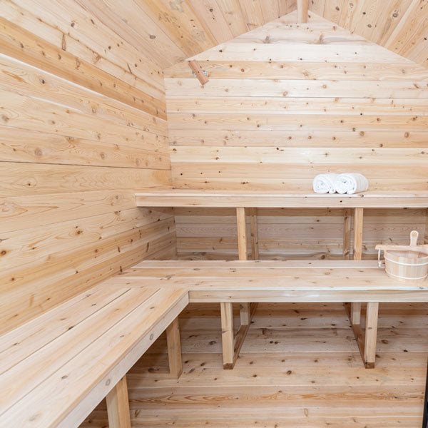 Leisurecraft CT Georgian Outdoor Cabin Sauna – 6 Person – No Changeroom