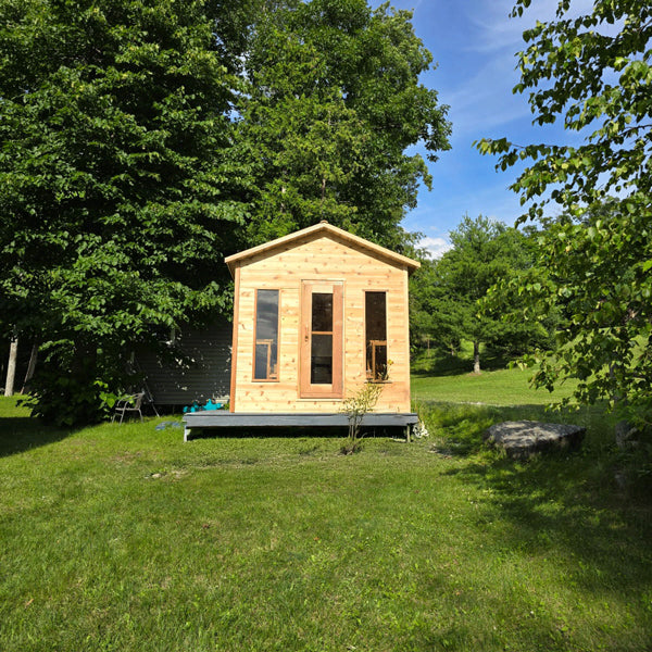 Leisurecraft CT Georgian Outdoor Cabin Sauna – 6 Person – No Changeroom