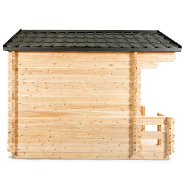 Leisurecraft CT Georgian Outdoor Cabin Sauna with Porch – 6 Person