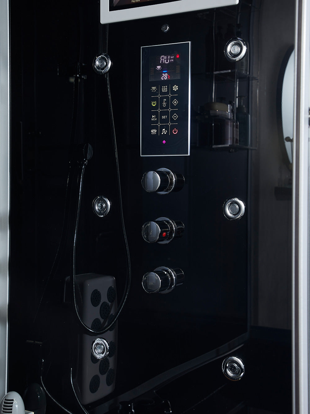 Maya Bath Platinum Catania Steam Shower with Whirlpool Tub & Smart TV