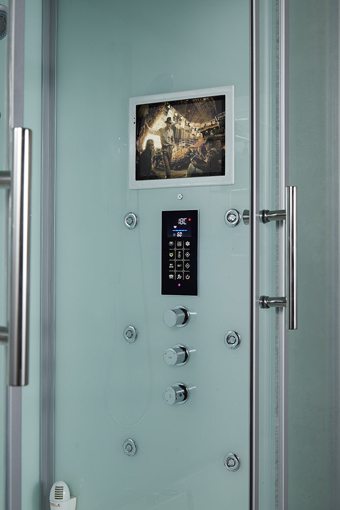 Maya Bath Platinum Catania Steam Shower with Whirlpool Tub & Smart TV