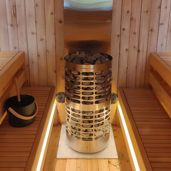 Leisurecraft CT Georgian Outdoor Cabin Sauna – 6 Person – No Changeroom
