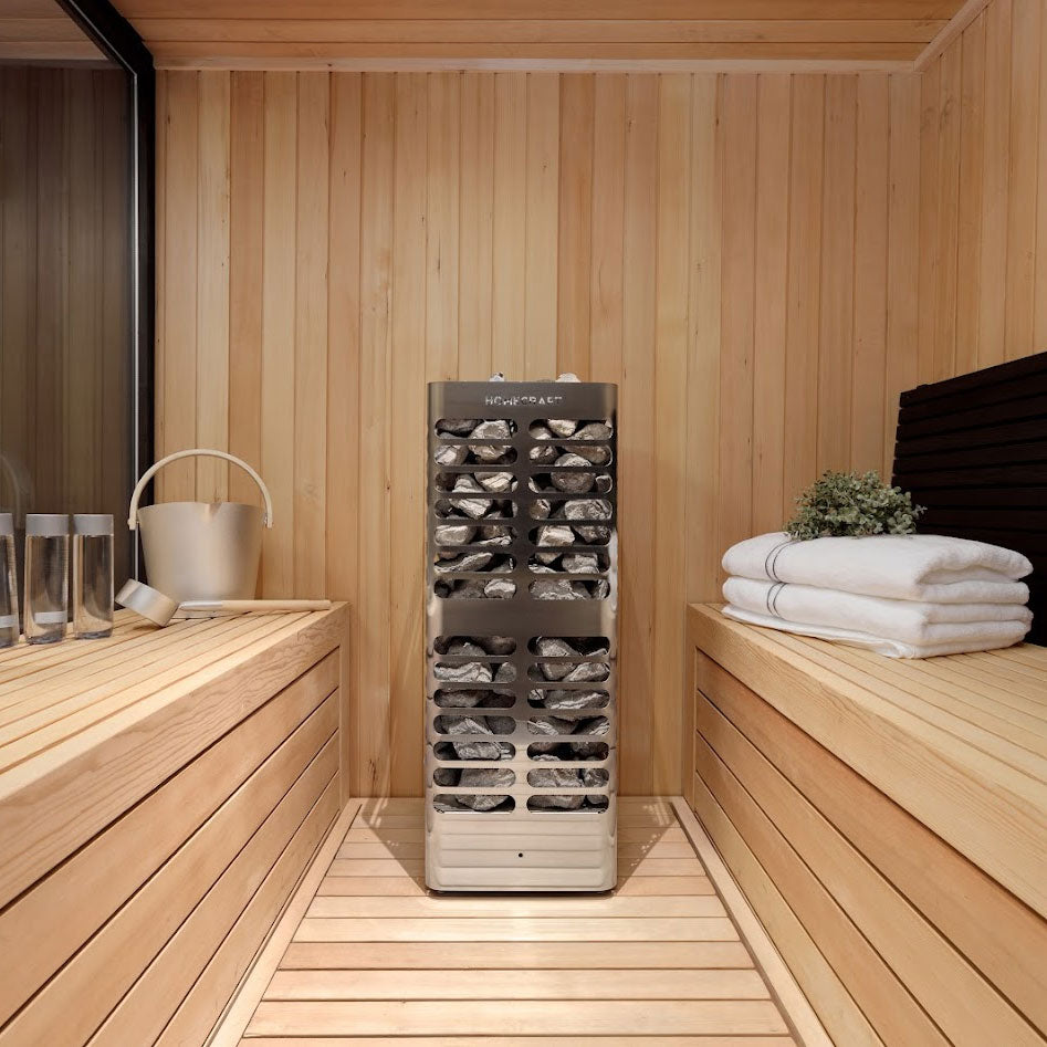 Leisurecraft CT Georgian Outdoor Cabin Sauna – 6 Person – No Changeroom