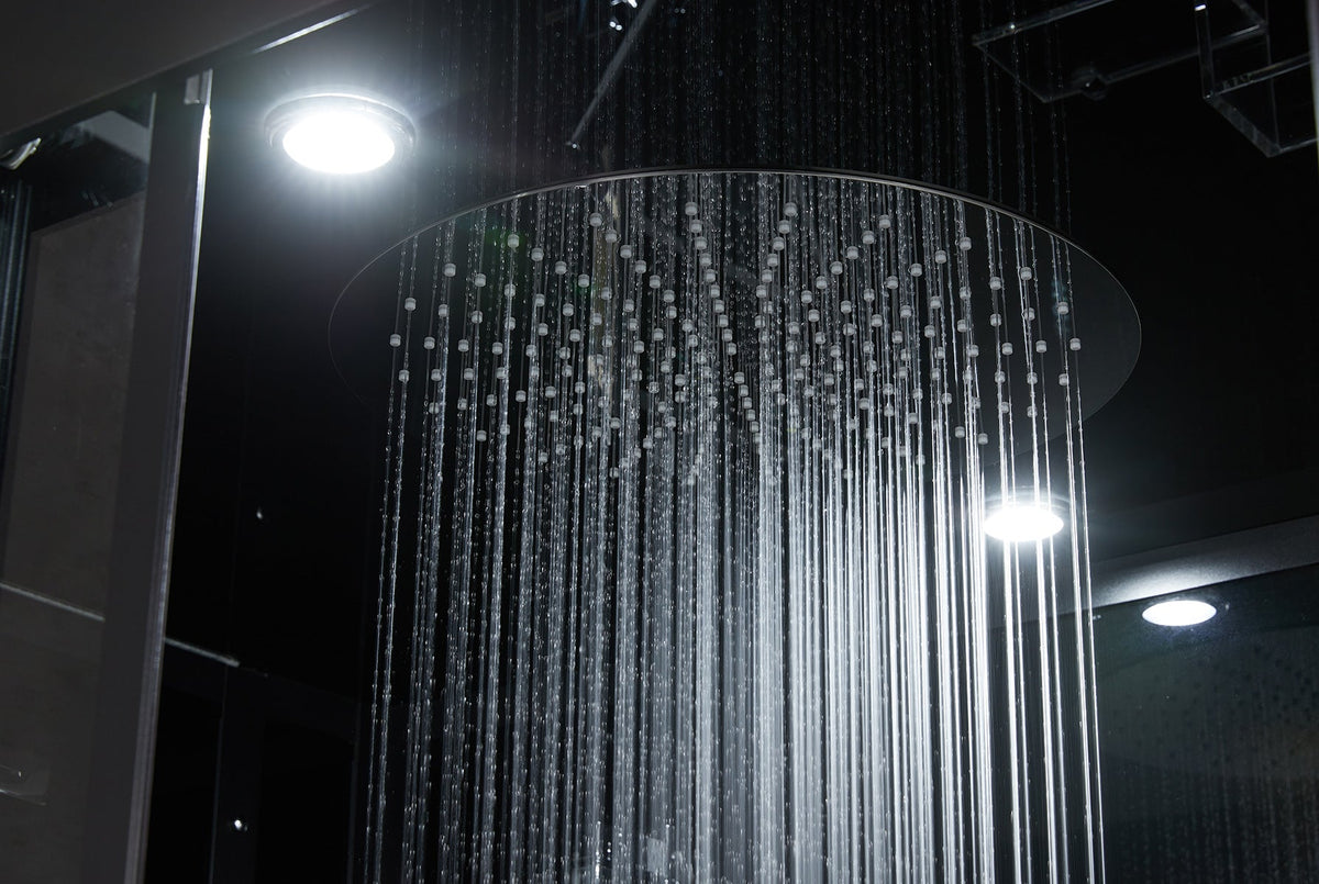 Maya Bath Platinum Lucca Steam Shower with Rainfall Shower & Body Jets