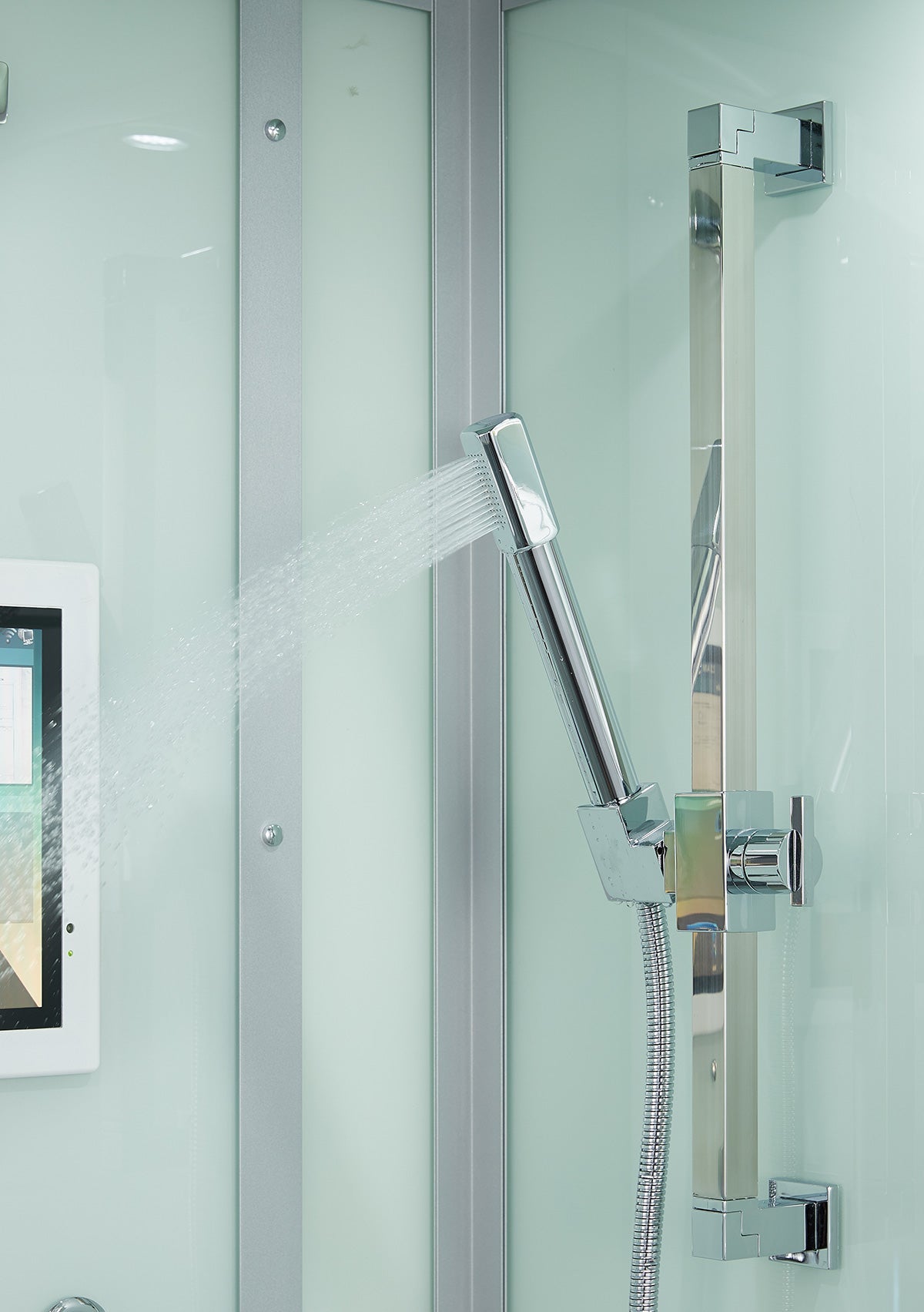 Maya Bath Platinum Lucca Steam Shower with Rainfall Shower & Body Jets
