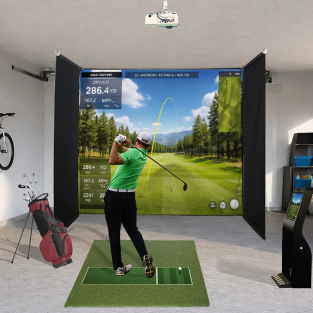 Opulent Motorized ProTee VX Studio | Complete Golf Simulator Package